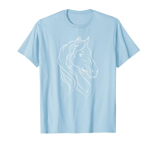 Pony Silhouette Horse Shirt Wild Horse Riding Tee Girl Ride Camiseta
