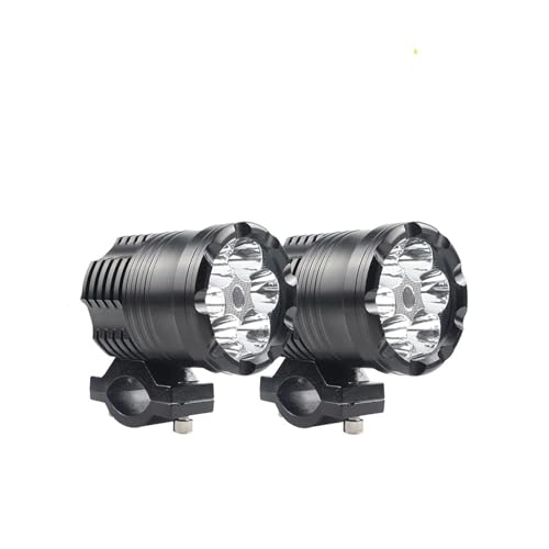 Phare universel moto projecteur LED 60W avec lumière auxiliaire supplémentaire pour motards