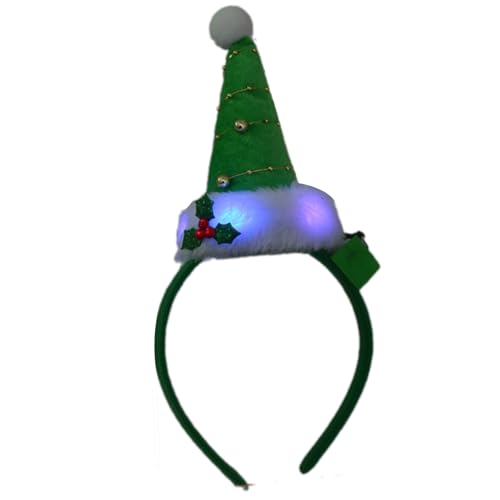 MALSSE Diadema LED de Navidad para todas las edades, accesorios para fiestas, festivales, diademas, accesorios para disfraz de temporada