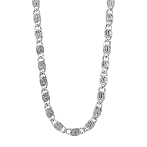 Image of THE MEN THING Chain for Men, Luxury Pure Titanium Steel Chain | Silver Stainless Steel Chain | Necklace Jewellery for Men & Boys
