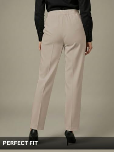Image of Leriya Fashion Formal Pants for Women Office Wear |Trousers for Women - Straight Pants for Woman Formal Pant for Woman, Stretch Lycra Workwear Trousers