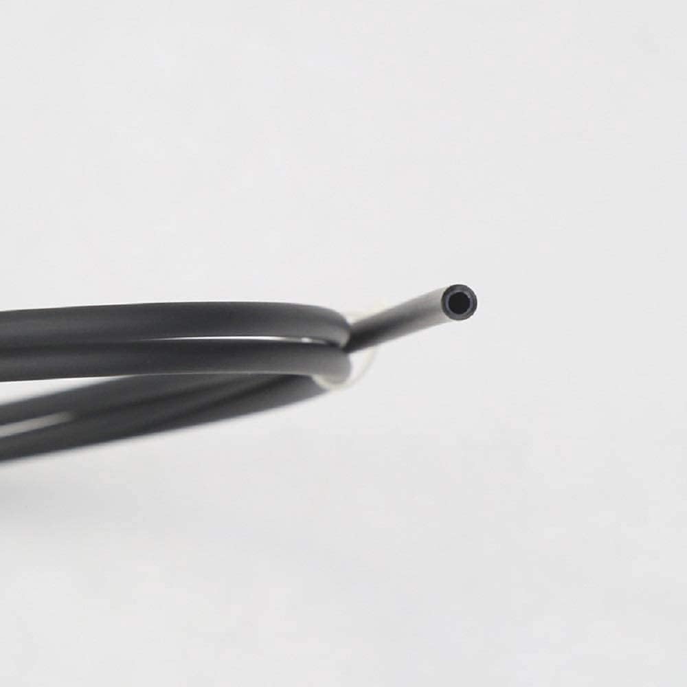 50 FT Nylon Air Hose, 1/4 Inch OD, Black, Air Brake Tubing, 15 Meters, 0.331 kg, 6.35 mm OD, 50 Feet, 3.2 MPa Working Pressure, 6.3 MPa Burst Pressure, -40C to +100C Temperature Range