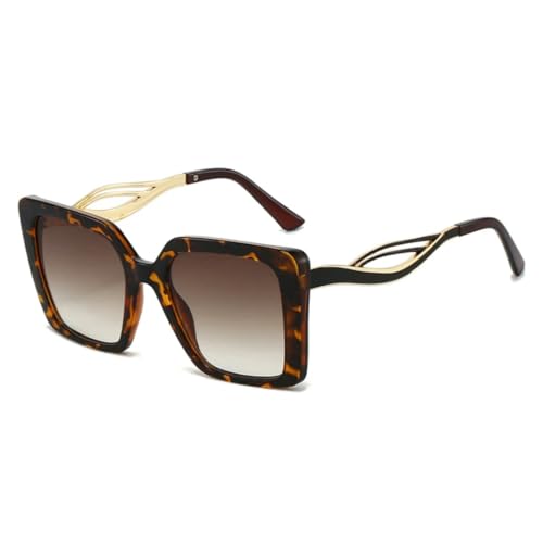 Lunettes de soleil rétro léopard femmes protection UV400