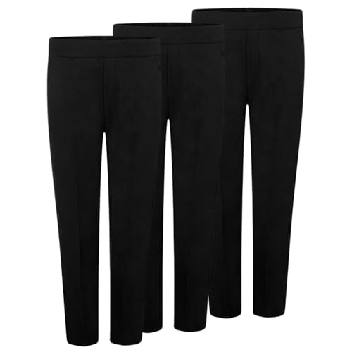 Pantalones escolares de niño lisos y cómodos que no aprietan la cintura