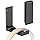 Yocice Headphone Stand Hanger,Headset Holder Mount,Aluminum Hook with Strong Adhesive Tape for Headphones (H03-Black-1PCS)