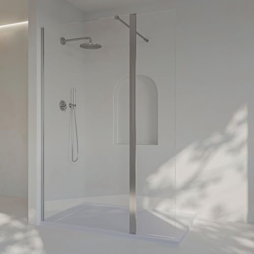 SOULHOME Mampara de ducha fijo + abatible 180º - Transparente