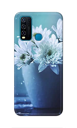 Image of PRINTFIDAA Flowers in The Glass On The Table Printed Designer Hard Back Case Cover for Vivo Y30 / Vivo Y50 -(VD) MVN1002