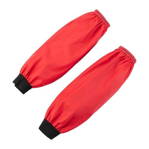 Gralara Sobresalientes Redios reutilizables Multiuse de cuero suave Resistente a la cocina Protectores de brazos de brazos cubiertas de brazos para protección, Rojo