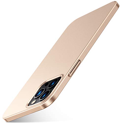 TORRAS Slim Fit Designed for iPhone 12 Pro Max Case 6.7 inch Ultra Thin Sturdy Yet Protective Phone Case 2020 (Gold)