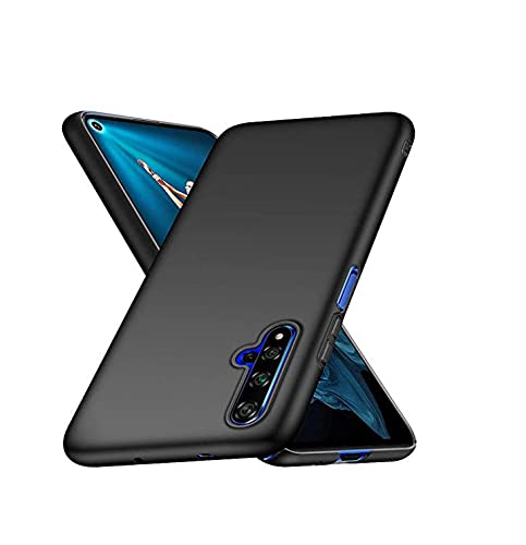 Image of Mobile Back Cover Case for Honor 20 (Silicone Case|CameraProtection|Black SC1510)