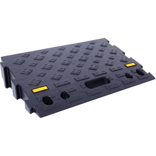 Rampa portátil automotriz para bordillo de 4 pulgadas, pesada, de plástico para umbrales, capacidad de carga 6600 lbs miniatura 4