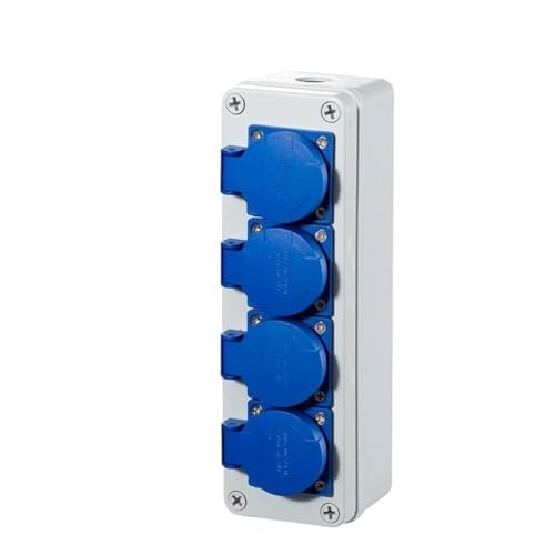 Prise d'eau de pluie extérieure 10A KLVN contre l'humidité double prise de maison murale 4K