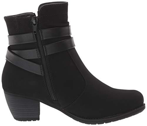 Easy Street Women's Ankle Boot, Black Suede, 9 Wide #TOP5