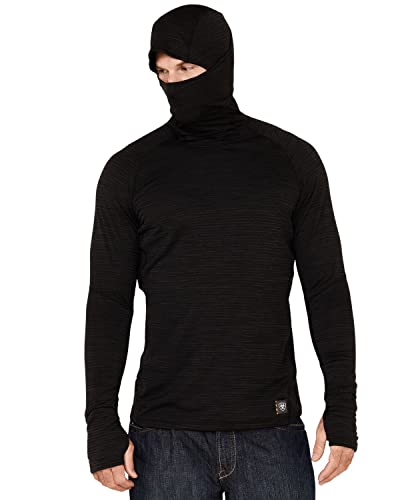 Ariat Cagoule Rebar Gridwork Homme Anti-Courant d'Air pour Casque de Chantier