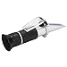 Syrup Refractometer Handheld Portable Tester for Measuring Sugar Honey Content in Fruits Beverages Food Industry 28-62% Range Aluminum Alloy