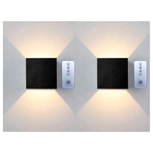 ZYI Indoor LED Wall Lamp with Touch Switch, Cordless Lamp Rechargeable USB Wall Sconce Lights Battery Powered Bedside Lamps for Bedroom Stairwell (Black 2pack with Remote, 3000K)