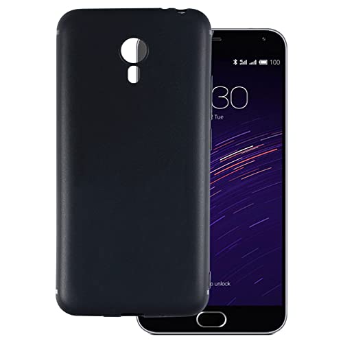 OAGELIM Hülle kompatibel mit Meizu M2 Note Hülle Stoßfeste TPU Weiche Flexible Schützende Handyhülle mit Kratzfestigkeit & Militärischer Fallschutz (Schwarz)