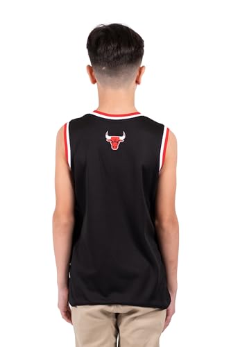 Image of Ultra Game Youth NBA Official Tank Top Mesh Sleeveless Muscle T-Shirt - Black