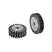 LYMFE Industrial helical Gear Spur Gear Pinion 1pc 1.5M 24Teeth Steel Tooth Surface Hardening 24T Mod 1.5M CNC Hardening Gear Rack Transmission (Size : 1PC 24Teeth)