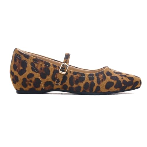 Image of Cusolemore Mary Jane Flat Shoes with Arch Support and Hidden Wedge Heel, Women Ballet Flats, Mary Jane Flats, Comfortable Dress Shoes