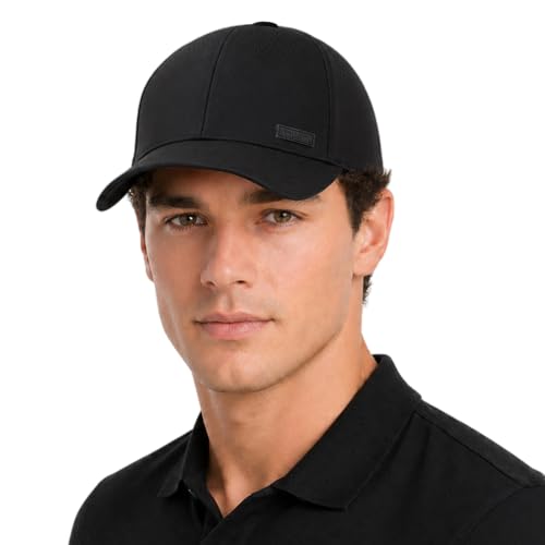 TOP-EX UVCoolix Performance Snapback Hat Water-Resistant Beathable Baseball Cap for Men UV Protection Golf Workout Gym Hat Black X-Large Extra XXL