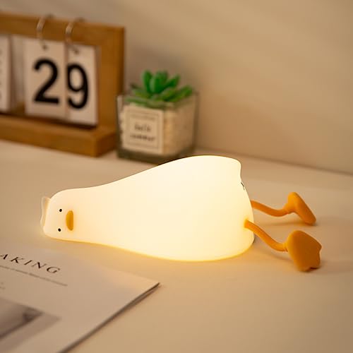 Benson Lying Flat Duck Night Light, Existential Crisis Duck Lamp,...