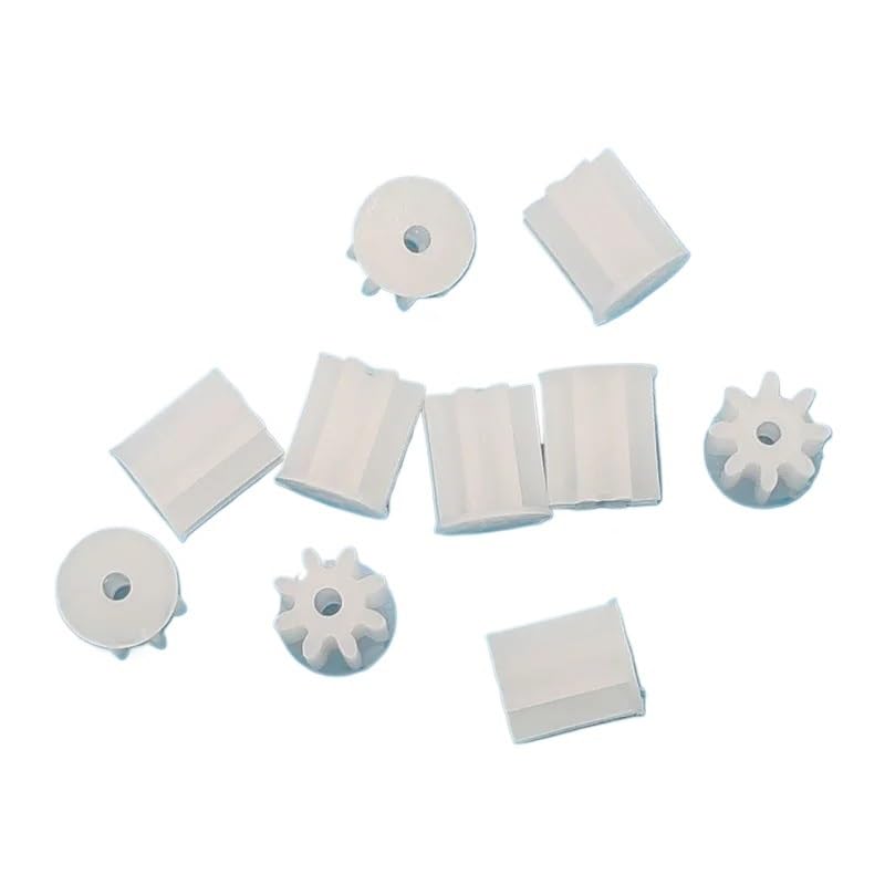 Shaft Pinion 4pcs 4.2mm Diameter 12 Teeth Plastic Gear 0.95mm Bore 1mm Tight Fit Shaft Coreless Motor Gear 12T DIY Quadcopter Pinion Motor Transmission