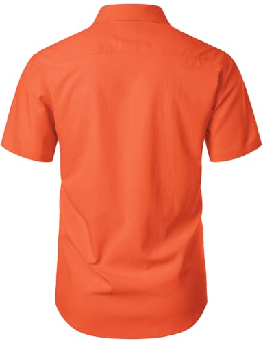 Image of JEMITOP Mens Stretch Wrinkle Free Texture Shirts