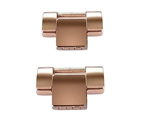 Duoan 0 8 High Polished Extra Links for Smart Watch Band 2pcs Rose Gold