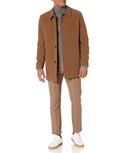 Cole Haan Men's Button Up Wool Plush Car Coat4