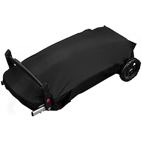 Onlyfire Chef Grill Cover for Weber Traveler Grill, Portable Storage Cover, Heavy Duty Waterproof Weather Resistant Dust-Proof Protective Cover,Black Cover