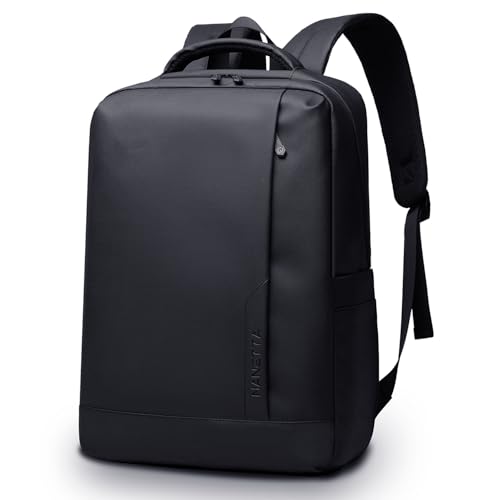 Mochila de negocios para hombres súper ligero, simple y elegante bolsa impermeable, cremallera impermeable, bolsillo oculto antirrobo, adecuado para 15.6 pulgadas computadora de viaje a la escuela