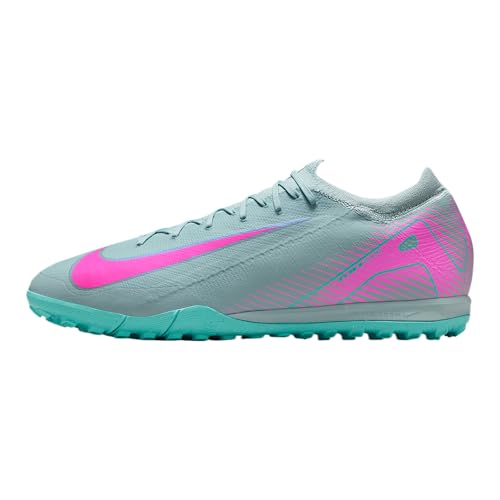 Nike Mercurial Vapor 16 Pro TF Low-Top Soccer Shoes (FQ8687-301, Ocean Cube/Pink Blast)