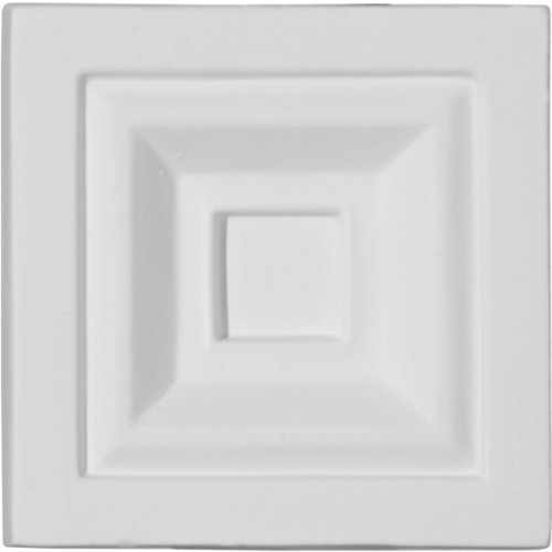 Ekena Millwork PB03X03X01ER 3 3/4-Inch W x 3 3/4-Inch H x 1 1/8-Inch P Eris Plinth Block