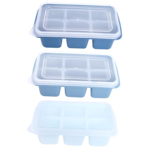 Molde para cubitos de hielo con tapa 3 piezas plástico miniatura 1