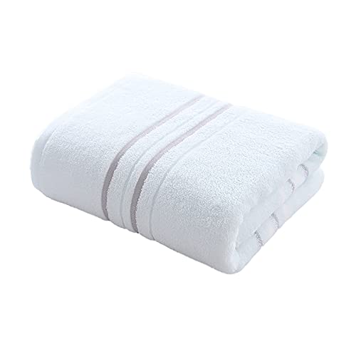 Serviette de bain séchage rapide en coton bleu à haute absorption - 2