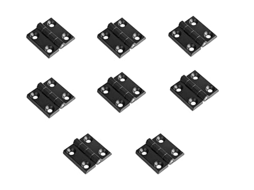 Charnières à visser en métal 40 x 40 mm - Quincaillerie, Charnières à visser - Charnières pour jardin, bateau ou construction mécanique. Ces charnières sont polyvalentes - Lot de 8