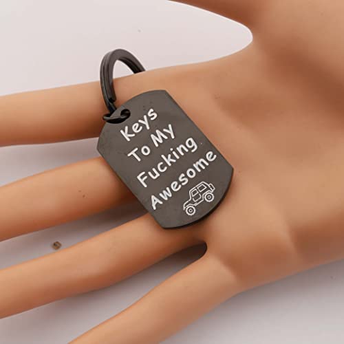 Bleouk Keys To My Fucking Awesome Car Vintage Car Keychain For Her Him #TOP2