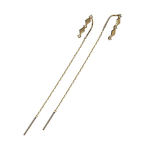 Gland ligne d'oreille en argent sterling et cristal pour rayonner lors de vos soirées