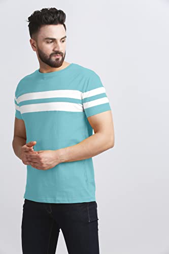 Image of AUSK T-Shirt for Mens Double Stripes on Chest