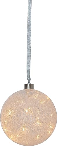 EGLO LED Weihnachtskugel für Innen, beleuchtete Glaskugel zum Aufhängen...