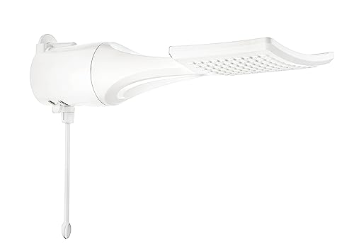 LORENZETTI Regadera Eléctrica para Baño LOREN SHOWER 340 Para Presión Alta y Baja 127V 5500W Agua Caliente Inmediata IP24 Ducha con Brazo Gran Esparcidor