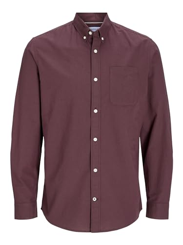 Jack & Jones Jjeoxford Shirt L/S S21 Noos, Camisa Hombre, Forest Night, XL - imagen 9