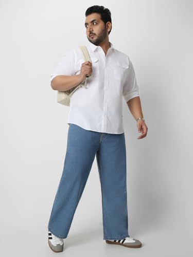 Image of Urbano Plus Men's Cotton Full Sleeve Regular Fit Casual Solid Shirt