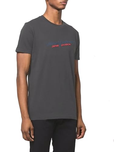 T-Shirt Diesel pour homme en taille S coupe regular gris chiné confortable