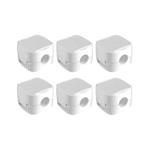 Cord Holder 20PCS organizador magnético para cables, clips ajustables de escritorio para cables, gancho organizador bajo escritorio para cables (20 piezas blanco)