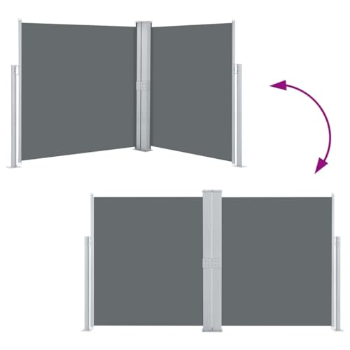 Store de terrasse rétractable en polyester indéchirable avec cassette de protection