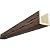 Ekena Millwork BMRW3C0080X080X240ZD 3-Sided (U Riverwood Endurathane Faux Wood Ceiling Beam, 8"W x 8"H x 20'L, Premium Aged