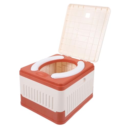 KOMBIUDA Portable Folding Toilet for Camping Travel Emergency Use Lightweight Material Easy to Carry Suitable for Car Outdoor Activities