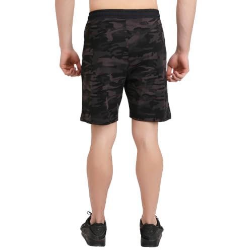Image of GYMIFIC Shorts Pant for Men Military Camouflage Pattern | Lightweight Running & Sports Shorts for Men